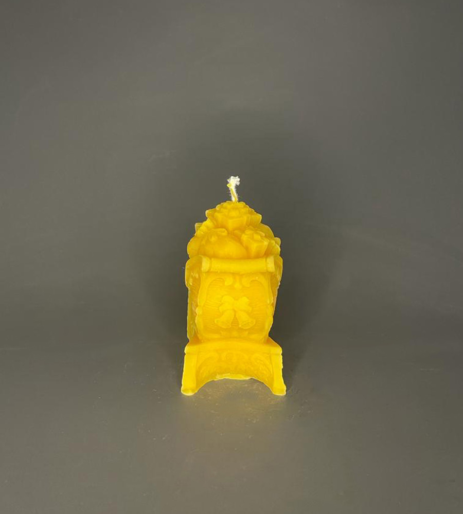 Bienenwachskerze "weihnachtlicher Schlitten"