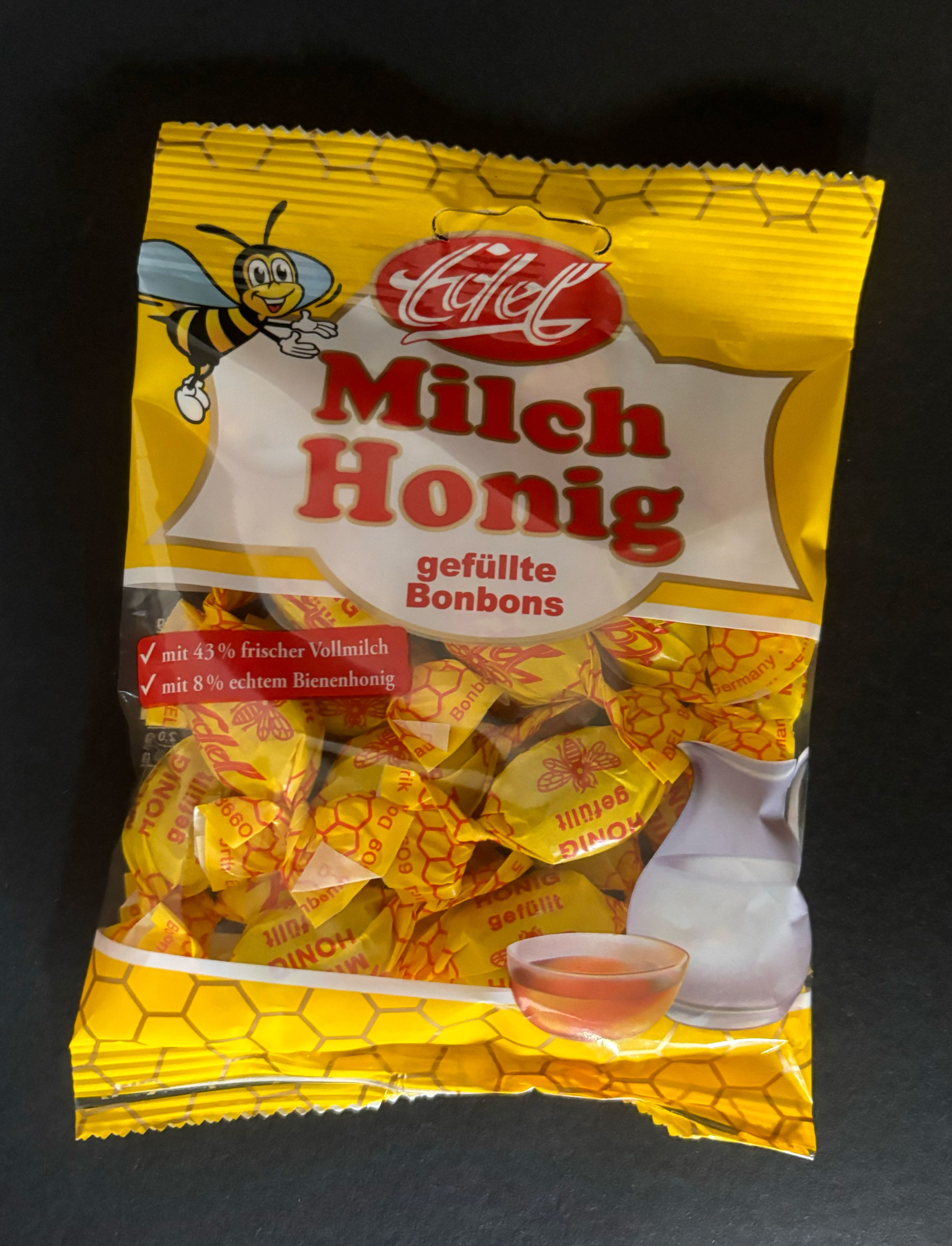 Honig Milch gefüllte Bonbons 90g