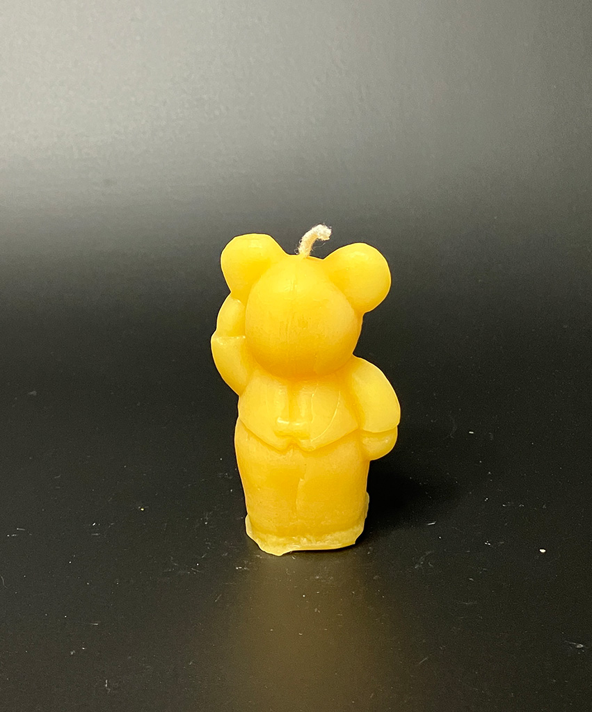 Bienenwachskerze "Teddybär"