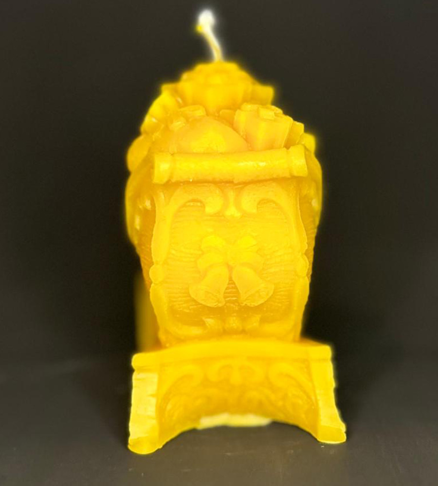 Bienenwachskerze "weihnachtlicher Schlitten"